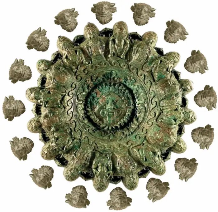 Etruscan Beautiful Bronze Lamp of Cortona - Studied