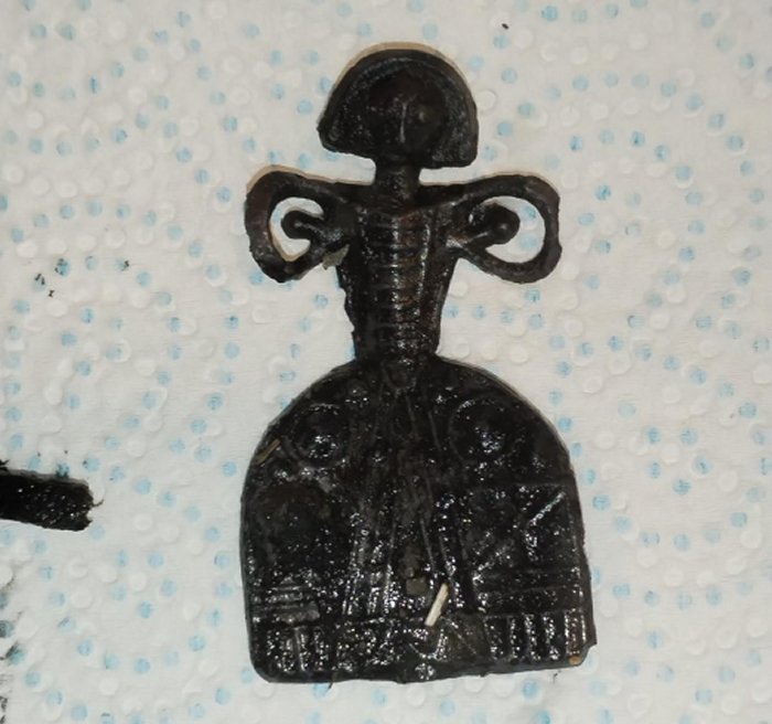 Rare And Unusual Post-Medieval Lead Doll Found In Long Whatton, UK By Mudlarker
