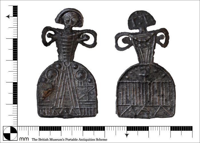 Rare And Unusual Post-Medieval Lead Doll Found In Long Whatton, UK By Mudlarker