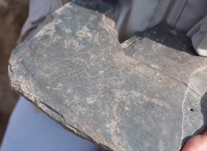 Ancient Tablet With Paleo-Hispanic Alphabet From The Mysterious Lost Tartessian Civilization