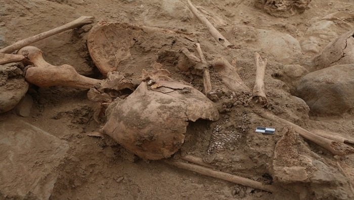 Human Remains And Ornaments Found In The Walled Complex Utzh An In Chan Chan, Peru