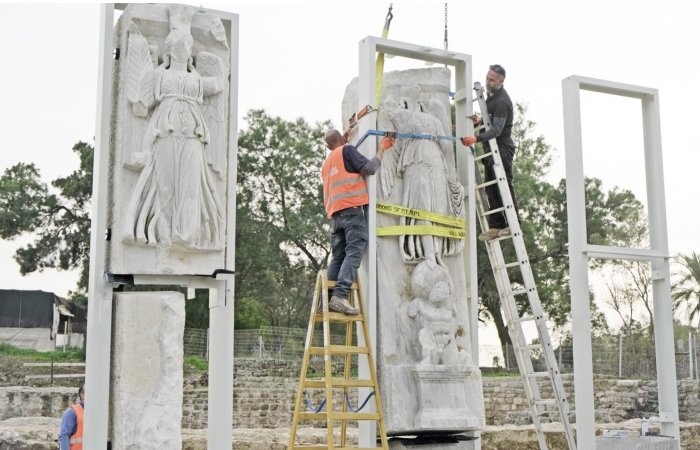 Huge, Stunning 2,000-Year-Old Marble Statues Restored In Ashkelon, Israel