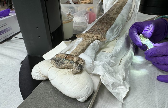 Spectacular 6th Century Sword With Runes Found In Anglo-Saxon Grave Near Canterbury In Kent