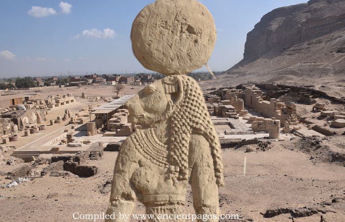 Is An Ancient Temple Dedicated To The Lioness Goddess Repit Hidden In The Cliffs Of Athribis?