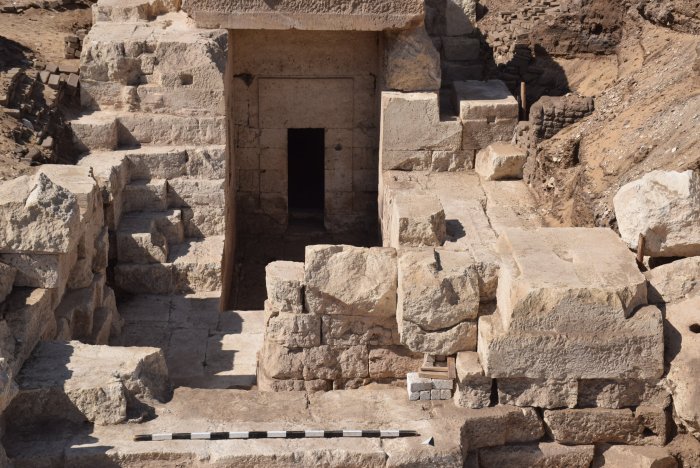 Is An Ancient Temple Dedicated To The Lioness Goddess Repit Hidden In The Cliffs Of Athribis?