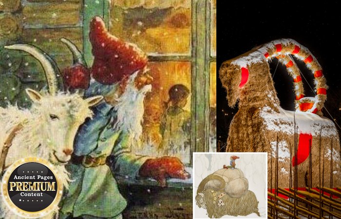 Yule Goat Is A Scandinavian Christmas Tradition Based On Norse Legends And Worship Of God Thor