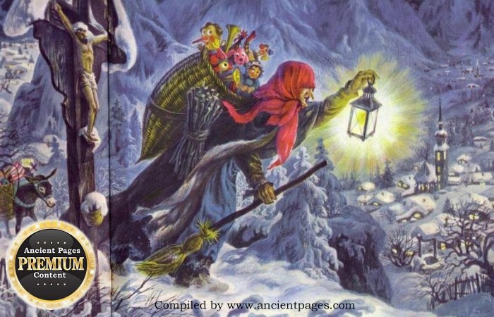 Beautiful Legend Of La Befana – Witch Who Delivers Gifts To Children In Italy On Epiphany - Twelve Days After Christmas