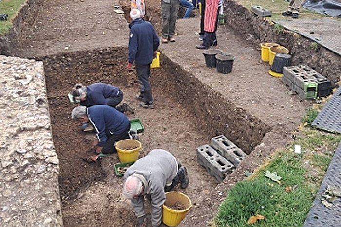 Remains Of Norman-Era Defensive Tower Unearthed In Chichester