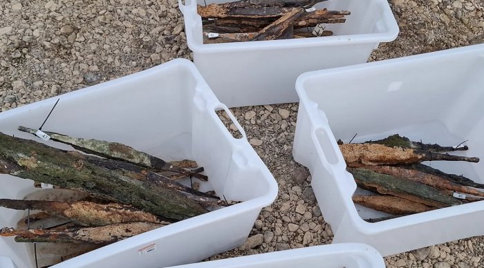 Large Number Of Iron Ingots Was Found At The Botton Of The River In Bosnien