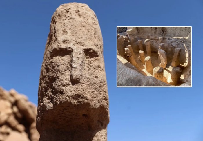 12,000-Year-Old Human Face Depicted On The T-Shaped Pillar - Discovery At Karahantepe, Turkiye