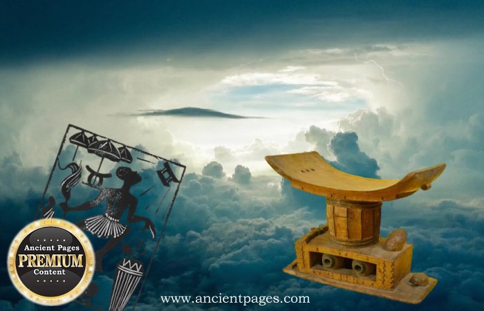 Golden Stool Of Ashanti People And Legend Of The Black Cloud Appearing In The Sky