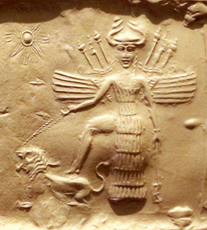 Symbolic Silver Necklace Depicting Mesopotamian Goddess Ishtar Discovered In The Ancient City Of Amos