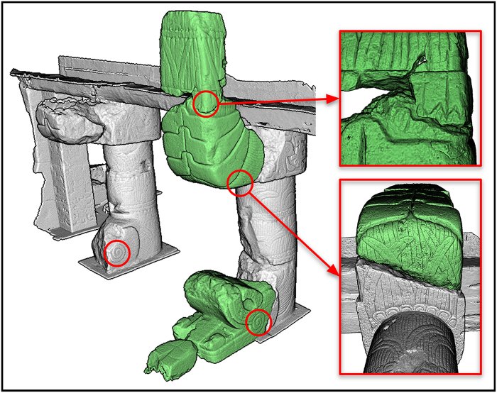 3D Reconstruction Of The Serpent Column At Chichen Itza's El Castillo
