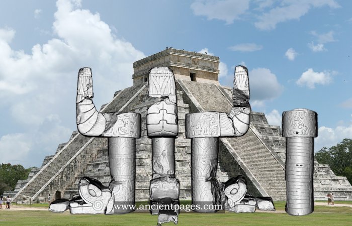 3D Reconstruction Of The Serpent Column At Chichen Itza's El Castillo
