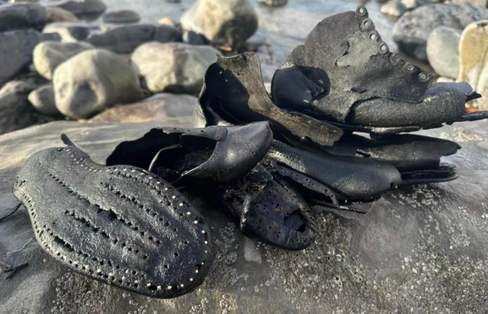 Hundreds Of Mysterious Old Leather Shoes Discovered At Beach In Wales, UK