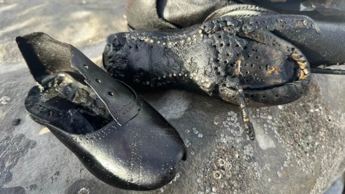Hundreds Of Mysterious Old Leather Shoes Discovered At Beach In Wales, UK