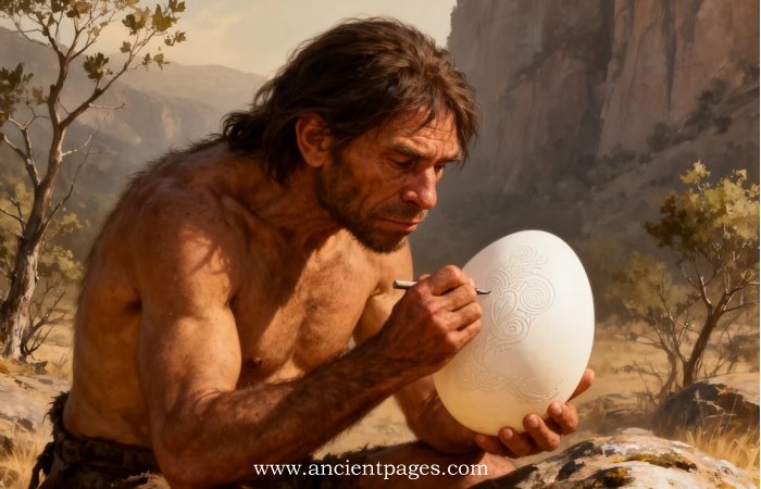 Unusual 60,000-Year-Old Engravings Found On Ostrich Eggshells