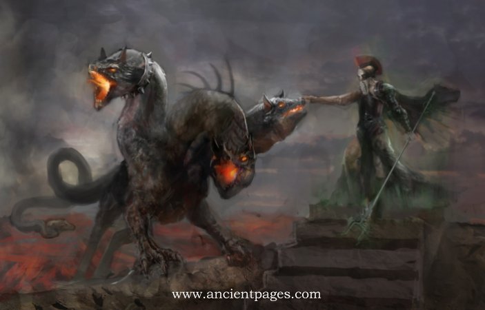 Cerberus - Giant Multi-Headed Dog Guards The Underworld Of God Hades In Greek Mythology