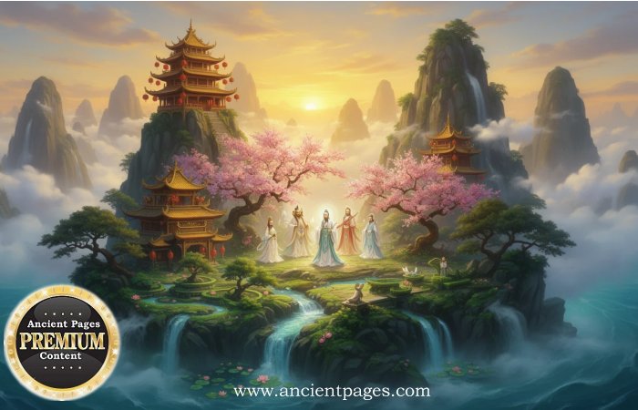 Legendary Mount Penglai Where The Eight Immortals Reside