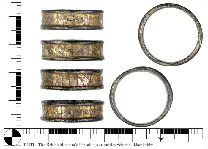 Rare Medieval Ring Engraved With Undeciphered Runic Inscription Found In The Village of Quadring, UK