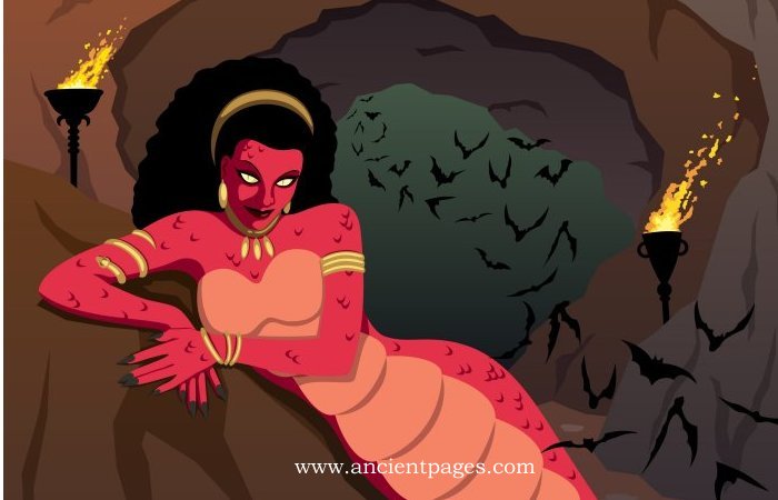 Echidna - Mother Of All Monsters - A Cave-Dwelling Female Hybrid Creature In Greek Mythology