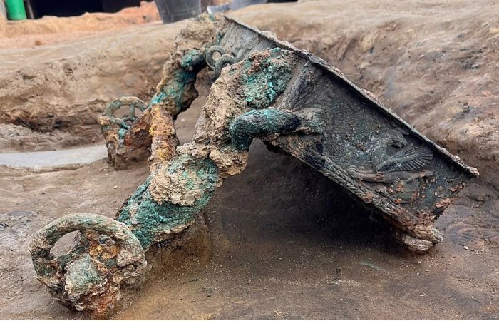 Unique 2,500-Year-Old Bronze Chariot Adorned With Mythological Figures Sheds Light On The Mysterious Tartessian Civilization